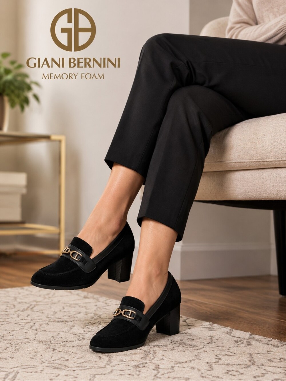 Giani Bernini Patsiee Black Suede Loafers | Size 9.5M | NIB ✨